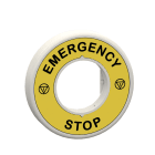 SCHNEIDER ELECTRIC - Etichetta luminosa 120V Emergency Stop 1 colore
