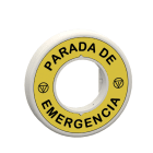 SCHNEIDER ELECTRIC - Etichetta luminosa 24V Parada de Emergencia 2 colori bianco e rosso