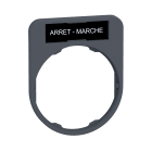 SCHNEIDER ELECTRIC - Porta etichetta+etichetta 'ARRET-MARCHE'