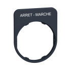 SCHNEIDER ELECTRIC - Porta etichetta+etichetta 'ARRET-MARCHE'