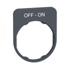 SCHNEIDER ELECTRIC - Porta etichetta+etichetta 'OFF-ON'