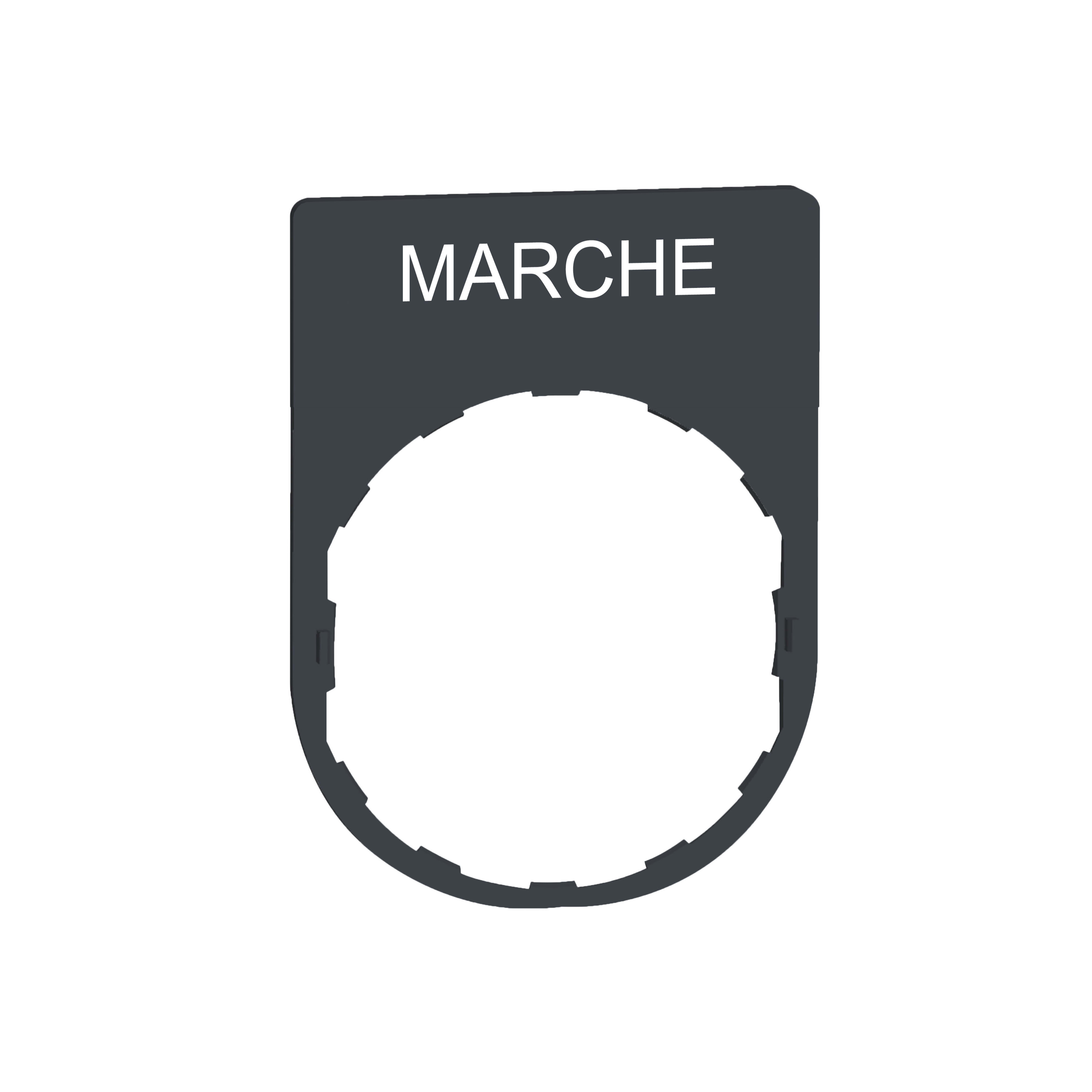 SCHNEIDER ELECTRIC - Porta etichetta+etichetta 'MARCHE'