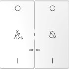 SCHNEIDER ELECTRIC - Copritasto 2 mod, indicatore finestra, marchiato DND, bianco loto, System Design
