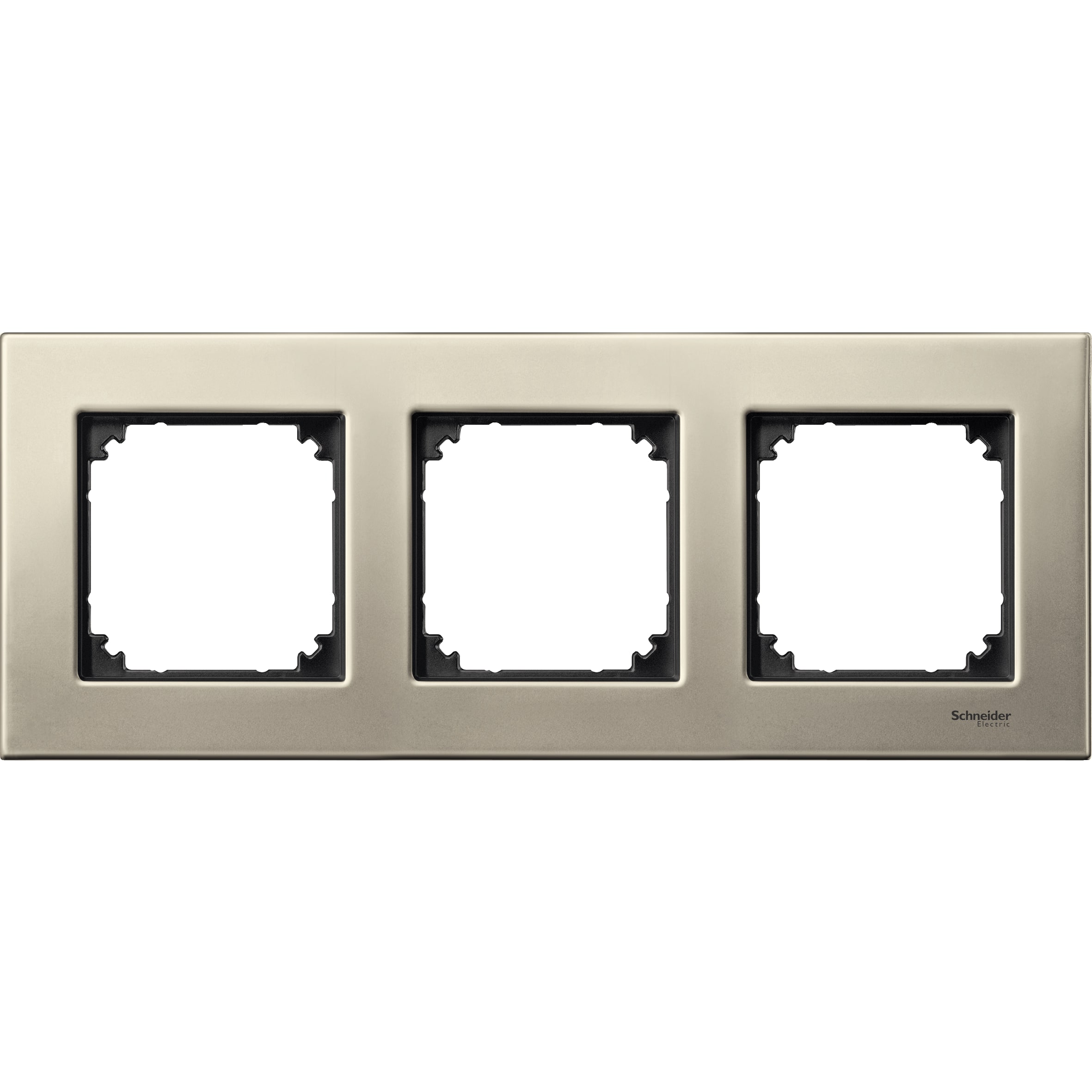 SCHNEIDER ELECTRIC - CORNICE M-ELEGANCE, TRIPLA, METALLO, TIT