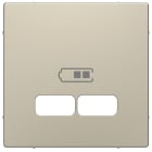 SCHNEIDER ELECTRIC - Piastra per ricarica USB System Design, sahara