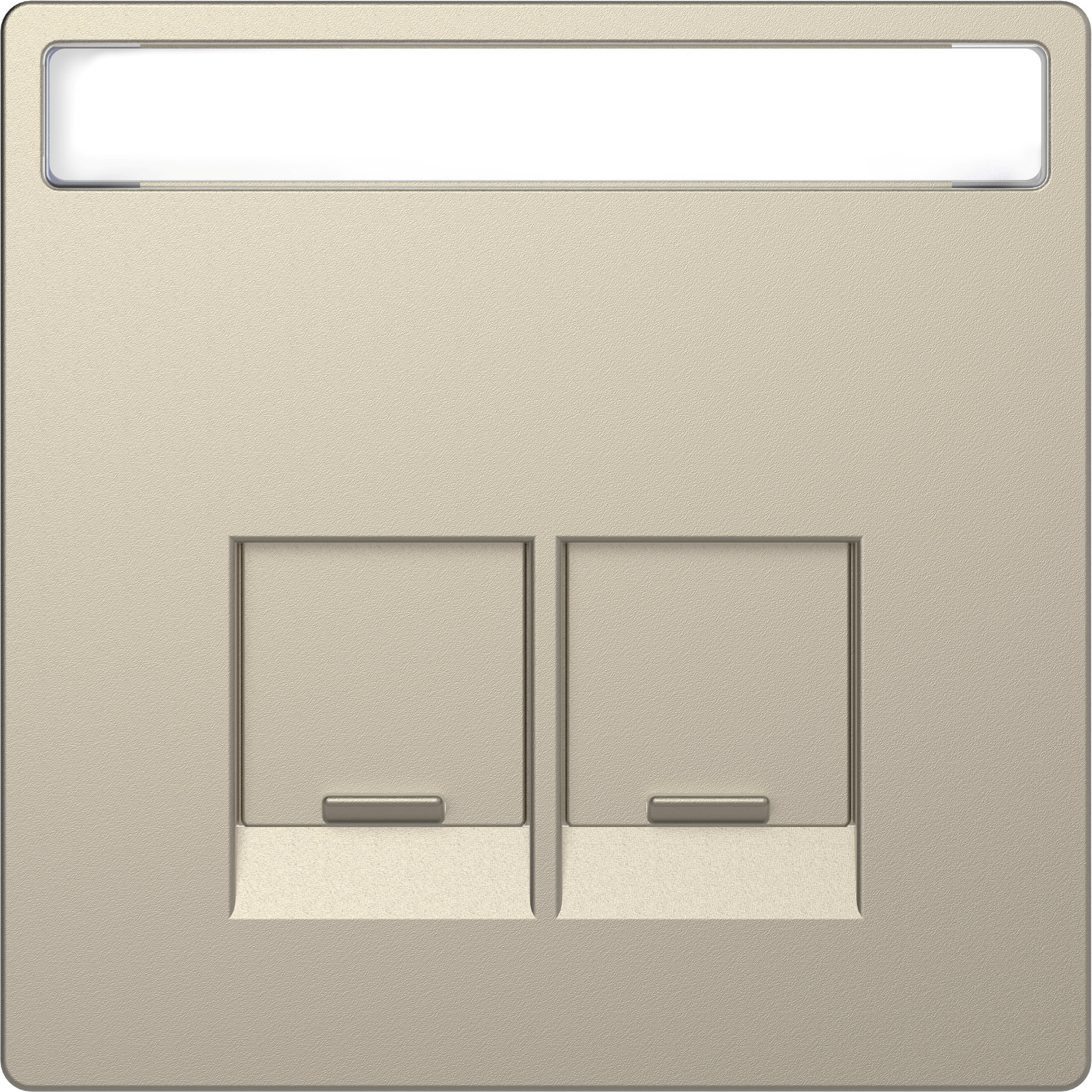 SCHNEIDER ELECTRIC - Piastra con etichetta per Schneider Electric RJ45, sahara, System Design