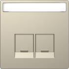 SCHNEIDER ELECTRIC - Piastra con etichetta per Schneider Electric RJ45, sahara, System Design