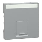 SCHNEIDER ELECTRIC - PLACCA CENTRALE SING PRESE DATI ALLUMIN