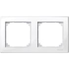 SCHNEIDER ELECTRIC - Cornice Serie civile, SpaceLogic KNX, Interruttori Merten System M, M_SMART Bianco Brillante Doppia