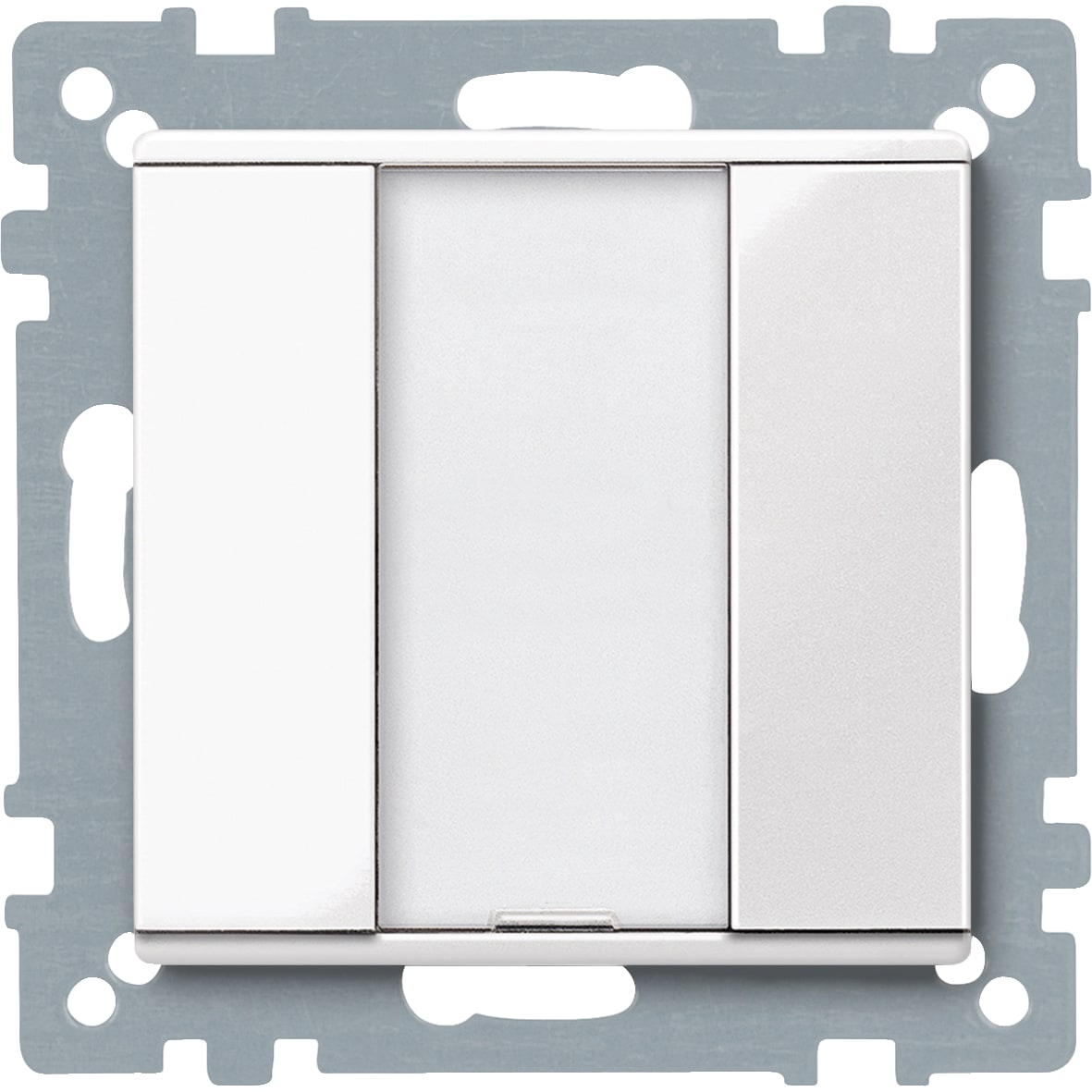 SCHNEIDER ELECTRIC - Pulsantiera multifunzione singola plus, bianco polare, SystemM