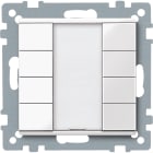 SCHNEIDER ELECTRIC - Pulsantiera multifunzione quadrupla plus, bianco polare, SystemM