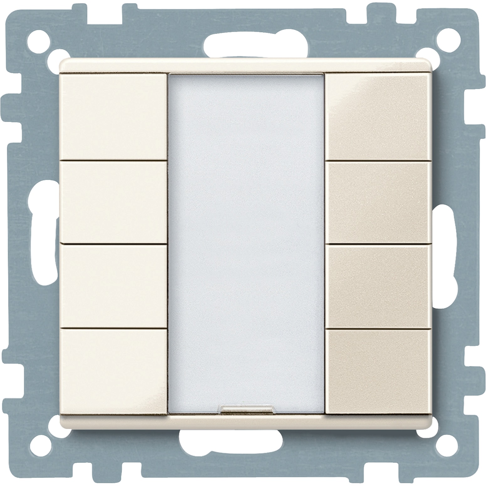 SCHNEIDER ELECTRIC - Pulsantiera multifunzione quadrupla plus, bianco, SystemM