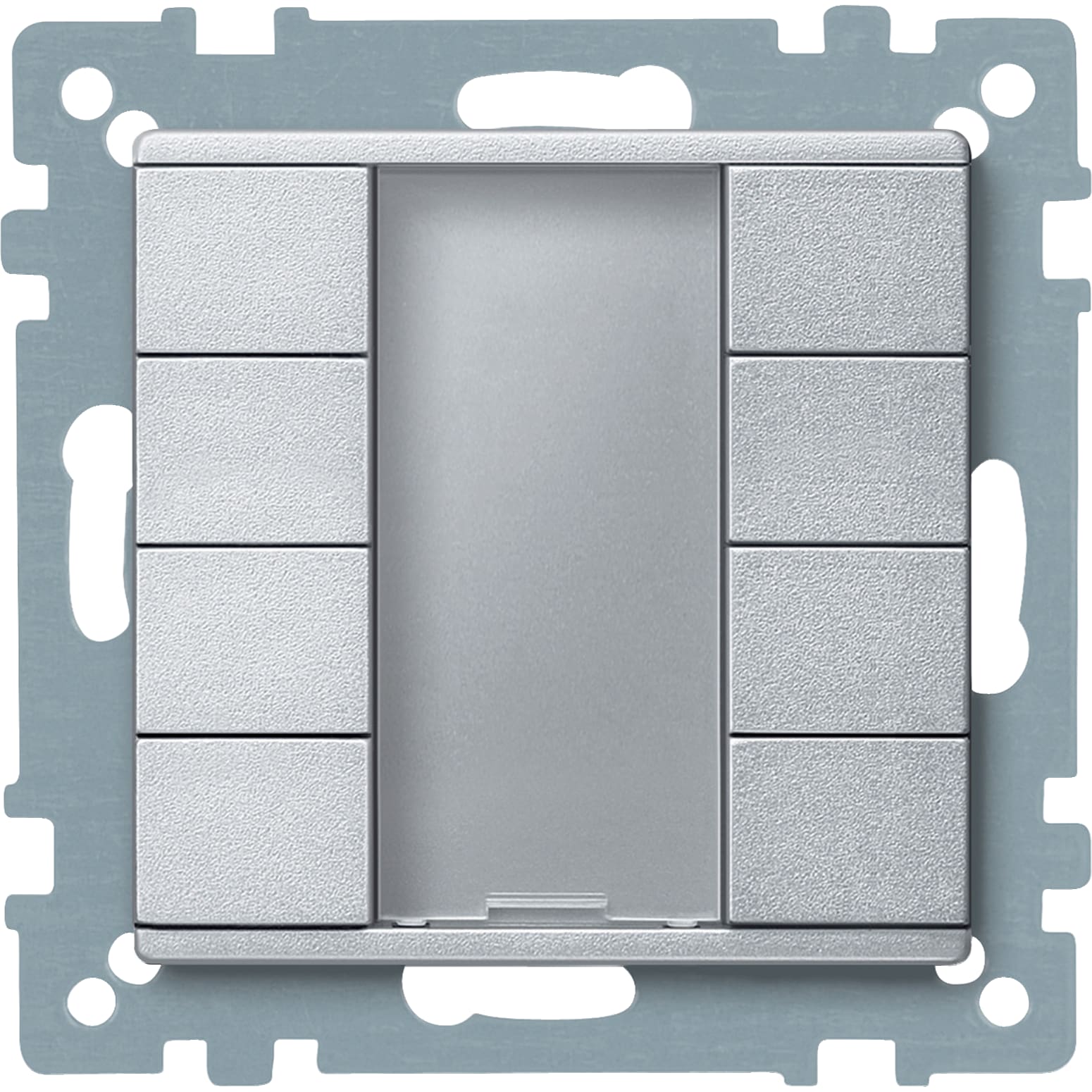 SCHNEIDER ELECTRIC - Pulsantiera multifunzione quadrupla plus, alluminio, SystemM