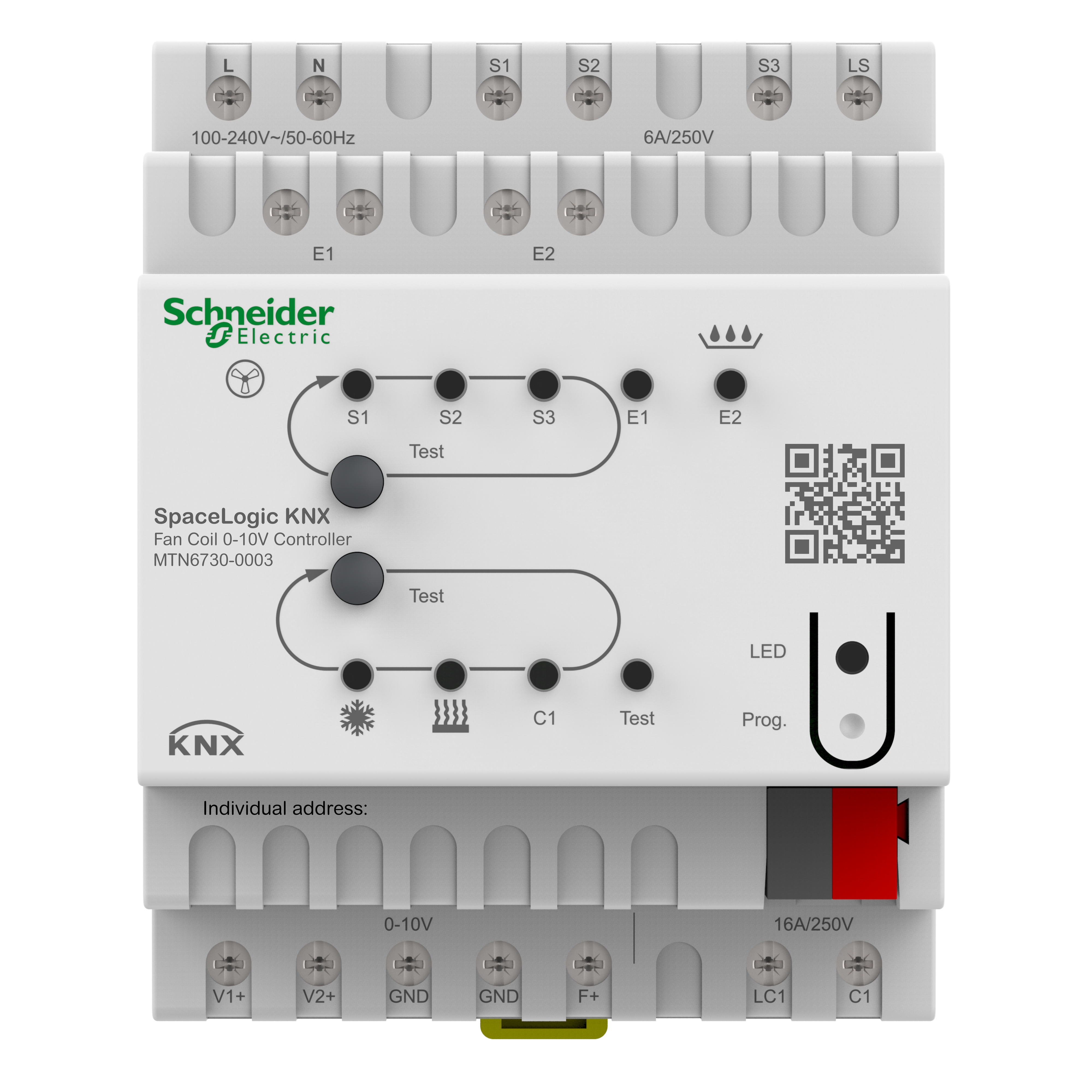 SCHNEIDER ELECTRIC - Attuatore Fan Coil 0-10V SpaceLogic KNX