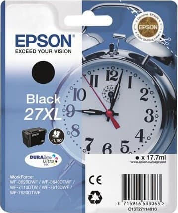 EPSON - CARTUCCIA INK SVEGLIA 27XL NERO EPSC13T27114020