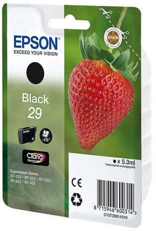 EPSON - FRAGOLA NERO CARTUCCIA SERIE 29