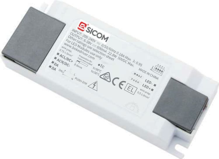 SICOM - SICOM C.C. 22W 225-600MA DALI PUSH SC