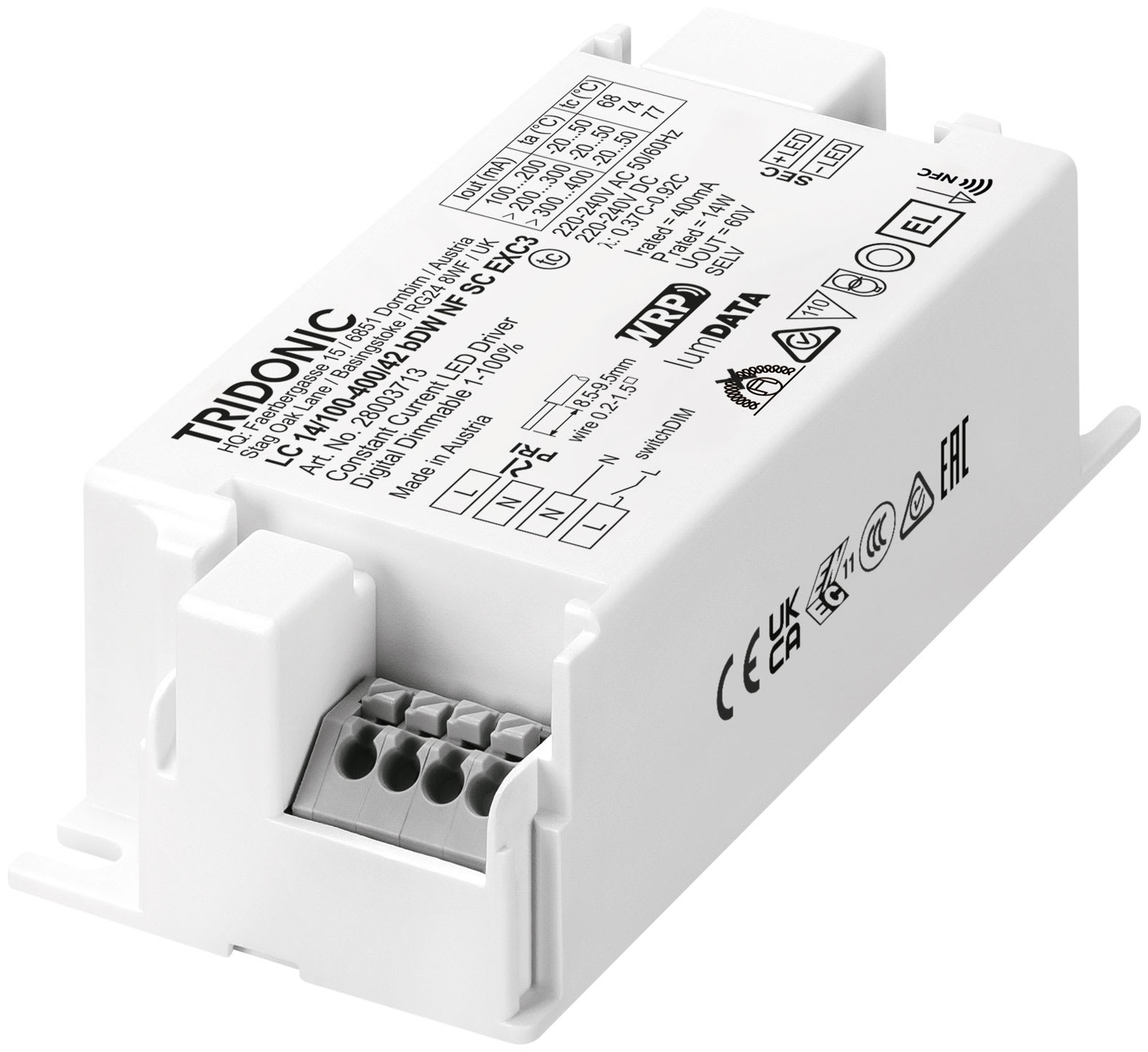 SICOM - LC 14/100-400/42 BDW NF SC EXC3