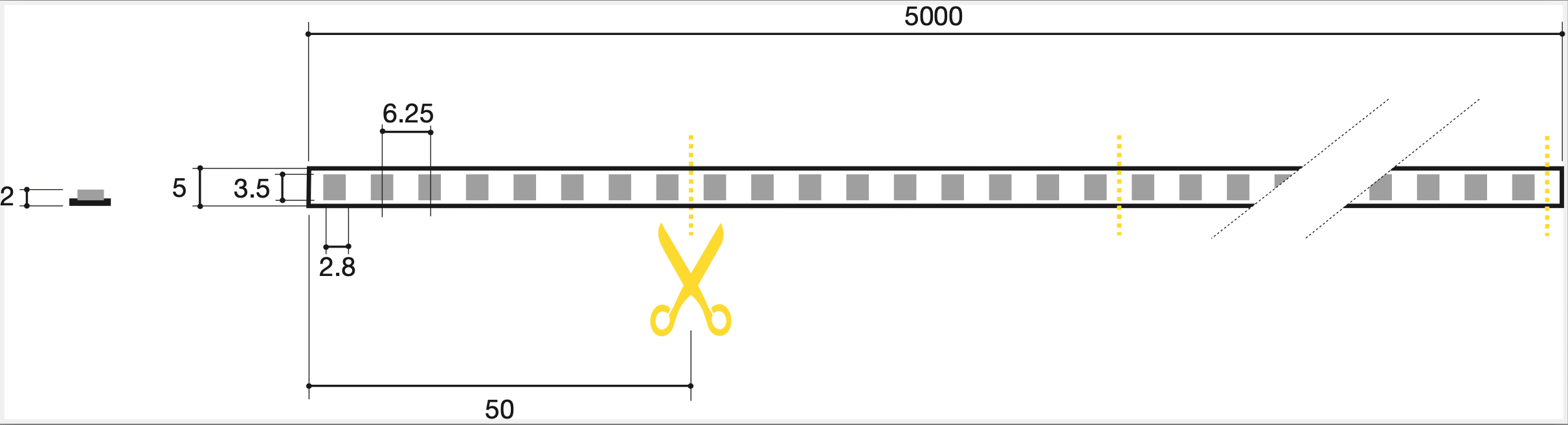 SICOM - SIRIOTAPE 11W/M 930 24V LED 2835 SLIM
