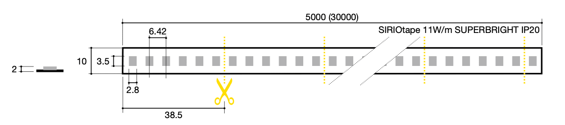 SICOM - SIRIOTAPE 11W/M 860 24V SUPERBRIGHT 5605781