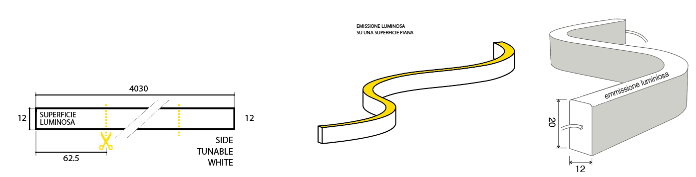 SICOM - SICOMTAPE NEON SIDE TW 2700-6500K IP68-4 5609080