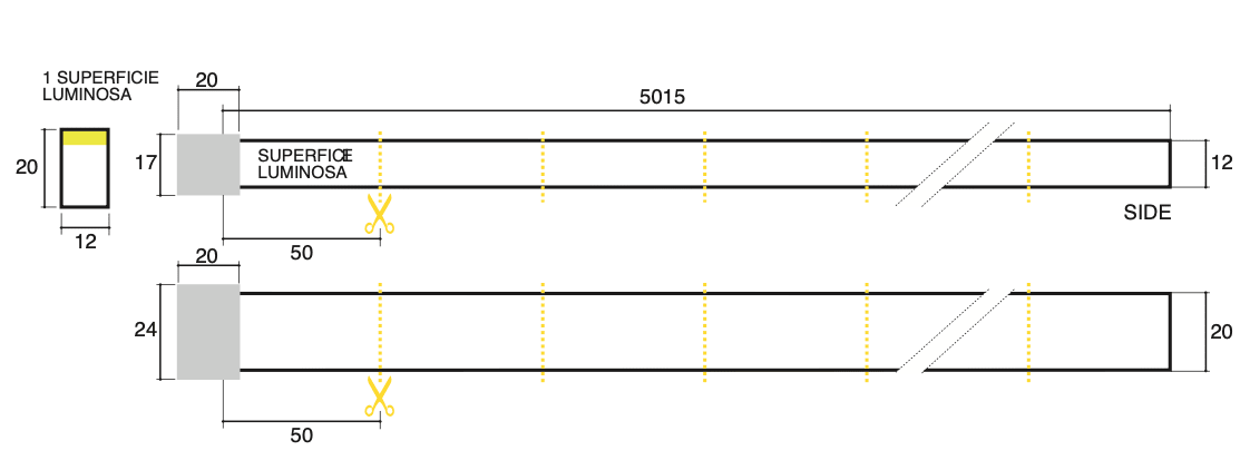 SICOM - SICOMTAPE NEON SIDE 11W RGB IP67-5M