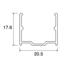 SICOM - PROFILO SICOMTAPE NEON TOP IP67-1M