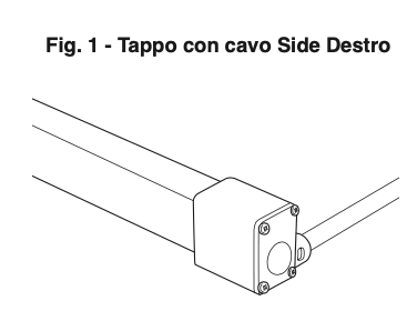 SICOM - SICOMTAPENEONSIDEIP67RGB TAPPO+CAVO SIDE