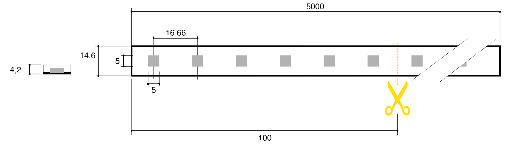 SICOM - SICOMTAPE15W/M RGBW3000KIP67DIGITAL-WS28