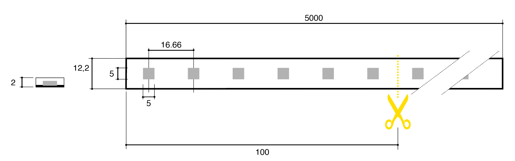 SICOM - SICOMTAPE15W/M RGBW4000KIP20DIGITAL-WS28