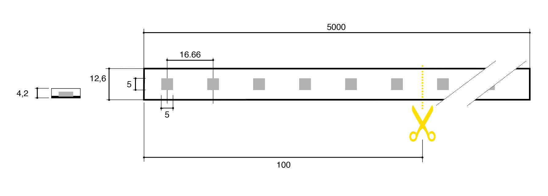 SICOM - SICOMTAPE 14W/M RGB DIGITAL-WS2818B IP67