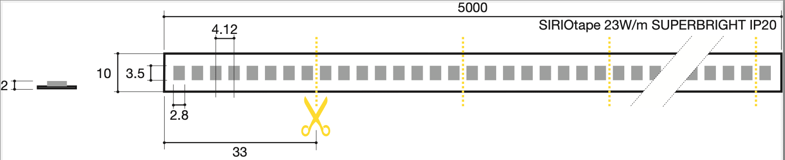 SICOM - SIRIOTAPE 23W/M 940 24V SUPERBRIGHT