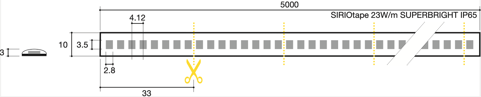 SICOM - SIRIOTAPE 23W/M 940 24V SUPERBRIGHT IP65