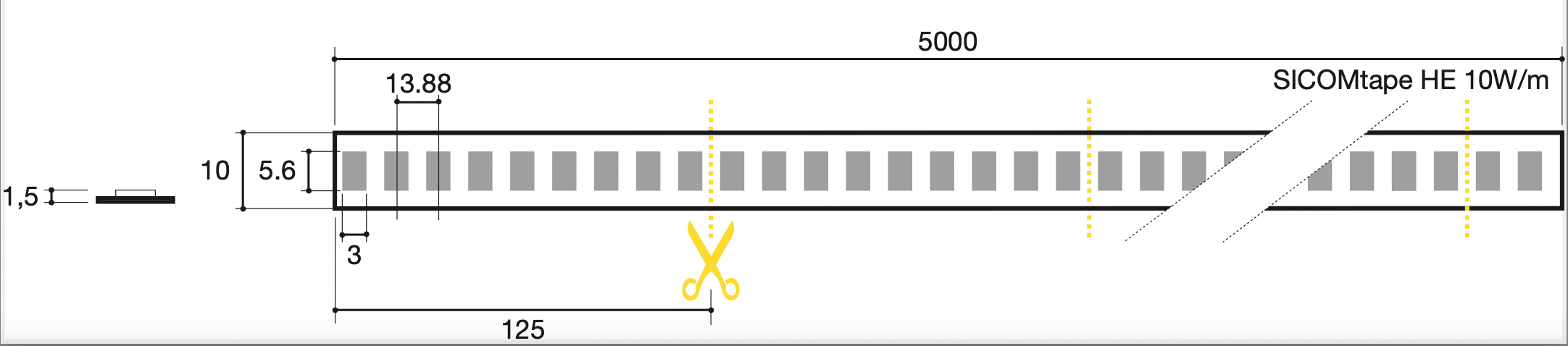 SICOM - SICOMTAPE HE 10W/M 930 24V