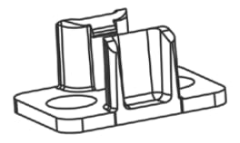 SICOM - SICOMTAPEWALLW3D STAFFA FISS.PLASTICA 25