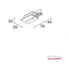 SIDE - BINARIO SITRACK 230V INCASSO TESTATA DI