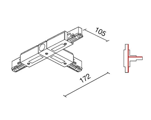 SIDE - BINARIO SITRACK 230V CONGIUNZIONE A T -- 990290