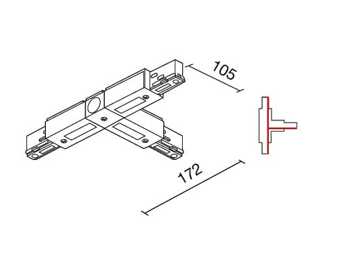 SIDE - BINARIO SITRACK 230V CONGIUNZIONE A T - 990292