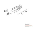 SIDE - BINARIO SITRACK 230V INCASSO TESTATA DI 993242