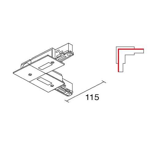 SIDE - BINARIO SITRACK 230V CONGIUNZIONE A 90 993271
