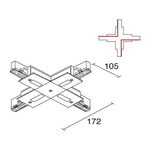 SIDE - BINARIO SITRACK 230V INCASSO CONGIUNZION 993292