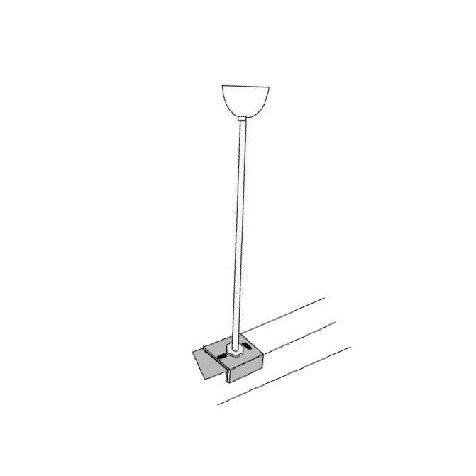 SIDE - BINARIO 230V DALI KIT TIGE RIGIDA PER SO 999062-DA