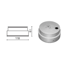 SIDE - BASETTA CON ALIMENTATORE IP65 GR 220-240 E8008