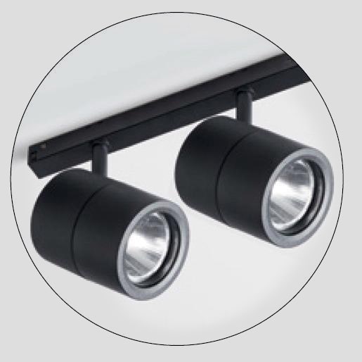 SIDE - SPOT 48VDC 2 SPOT 24.8W 3148LM 3000K NE M-67387-LBC20