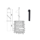 SIDE - PALO DA INTERRARE BW P40-BW