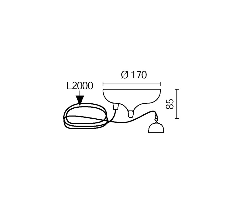 SIDE - ROSETTE ET CABLE ACIER BL