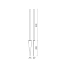 SIDE - ASTA CON PICCHETTO IN ACCIAIO INOX - H.
