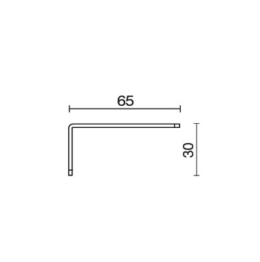 SIDE - KIT ATTACCO PARETE 65X30 BI
