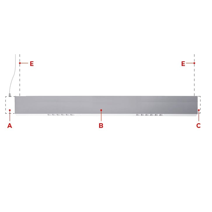 SIDE - TRS FASCIO DIFFONDENTE 48W 3814LM 3000K