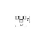 SIDE - CONNETTORE IP68 A 'T' D DA 7 A 10MM PER